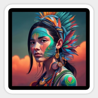 Native Indigenous Art Photorealism Sticker